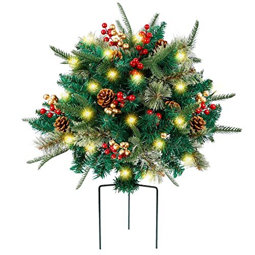 Relleno para urnas navideñas, artificial, brillante, con 60 LED