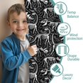 thumbnail image 3 of Blackout Kids Curtains,Black Cartoon Dinosaurs Fossils Pattern Childrens Insulated Curtains Set Of 2,Bedroom Essentials,Toddler Room Decor 42"x84", 3 of 5