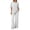 White, variant on Stichou Women's 2 Piece Matching 2026 Summer Lounge Sets Clothing Short Sleeve Oversized Shirts & Pants Travel Outfit White L