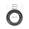thumbnail image 2 of Unique Bargains Rubber Speaker Foam Edge Surround Rings 2.5 Inch 39mm x 66mm Subwoofer Rings for Repair or DIY Dark Green 4 Pcs, 2 of 5
