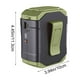 thumbnail image 3 of Ventilador portátil de cintura, ventilador recargable con pinza, mini ventilador personal con iluminación, con pantalla digital, 5 velocidades, batería de 1800mAh para exteriores, acampada y trabajo, 3 of 6