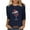 A02-Navy, variant on yoeyez Christmas Shirt Women Dressy 3/4 Length Sleeve Tops Xmas Tree Printed T-Shirts Funny Crewneck Graphic Holiday Tops Pullover
