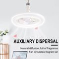 thumbnail image 4 of XGFHYJEH Ceiling Fans with Lights and Remote, Flush Mount Bladeless Ceiling Fan, Modern Low Profile Led Ceiling Light with Fan, Lighting & Ceiling Fans for Bedroom Living Room Kitchen Bathroom, 4 of 7