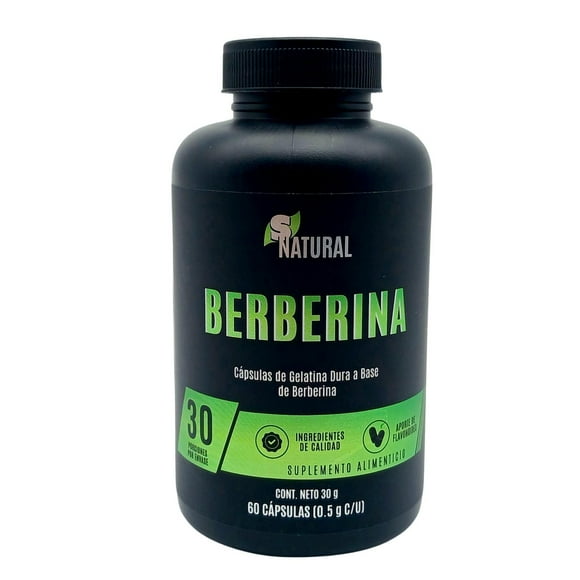 Berberina 60 capsulas SNatural. negro
