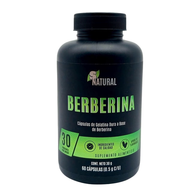 Berberina 60 capsulas SNatural. negro