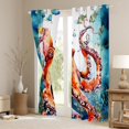 thumbnail image 3 of YST Rideaux Ananas Tropicaux Fleurs Rouges Rideaux Occultants 76x54 Feuilles de Palmier Rideaux & Draperies, Rideaux de Chambre d'Été pour Filles Décoration de Chambre, 3 of 6