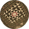 thumbnail image 1 of Ahgly Company Machine Washable Indoor Round Transitional Copper Brown Area Rugs, 6' Round, 1 of 7