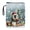 Penguin Christmas Scene, variant on HELLHERO Book Sleeve Protector Pouch, 1 pc Polyester Waterproof Book Organzier Holder for Travel, 11.4 Inch X 8.66 Inch
