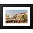 thumbnail image 2 of Harald Jerichau 24x17 Black Modern Framed Museum Art Print Titled - Market Road in Constantinople with Hagia Sophia (Approx. 1875), 2 of 5