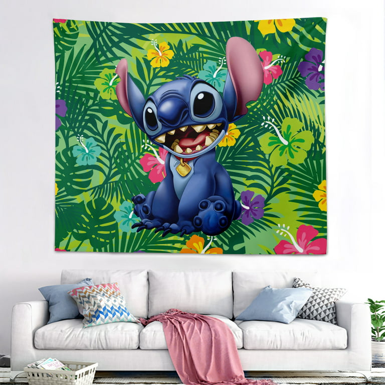Lilo & Stitch Tapestry for Bedroom,Lilo & Stitch Living Room Home Decor for  Party Home Christmas Wall Decoration/XL-200*150cm 