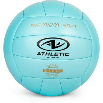 Athletic Works Size 5 Premium Soft Volleyball, Blue