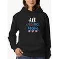 thumbnail image 4 of All American Mom Hearts Sweatshirt Women - Women Sweatshirt, Black, 4XL, 4 of 7