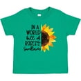 thumbnail image 3 of Inktastic Summer in a World Full of Roses Be a Sunflower Boys or Girls Toddler T-Shirt, 3 of 5