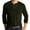 Army Green, variant on Mens Fashion Henley Shirts Long Sleeve Button Cotton T-Shirt Crewneck Sweatshirts Casual Slim Fit Tops Comfy Basic Shirts Lightweight Pullover Workout Shirt