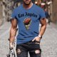 thumbnail image 1 of Tops para hombre, blusas y camisas de manga corta con cuello redondo para hombre, jersey informal con cuello redondo estampado para hombre, pantalones cortos deportivos para fitness, blusa de poliéste, 1 of 5