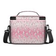 thumbnail image 3 of Kawaii Cat and Tea Pink Pattern Insulated Lunch Box for Women Men, Medium Leakproof Cooler Bag with Adjustable Strap, 10"x6.7"x8", 3 of 6