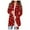 Red, variant on Lenago Women's Christmas Cardigan Santa Claus Print Cardigan Long Sleeve Cardigan Sweater Coat