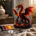 thumbnail image 3 of 3D Beaded Ash Dragon DIY Kit,Fantasy Animal Beadwork Craft Set for Beginners,Handmade Art Projects,Creative Hobby Activities,Decorative Display and Gifts Holiday Present,C, 3 of 8