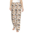 thumbnail image 2 of Lsque Shiba Inu Dog Print Women's Pajama Pants, Lounge Pant - Comfortable Home Wear,Elastic Waistband, Stylish Design-Small, 2 of 9