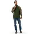 thumbnail image 2 of Realtree Men's Raglan Long Sleeve Quarter Zip Fleece Pullover Hunting Shirt, Size Small to 2XL, 2 of 5