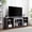 Cherry, variant on YWEN Large Faux Stacked Stone TV Stand, Desk Storage Rack, Media Console Table with Large Storage Cabinet, Modern TV Media Entertainment Stand, 70.12“W x 15.35”D x 25.83" H (Gray)