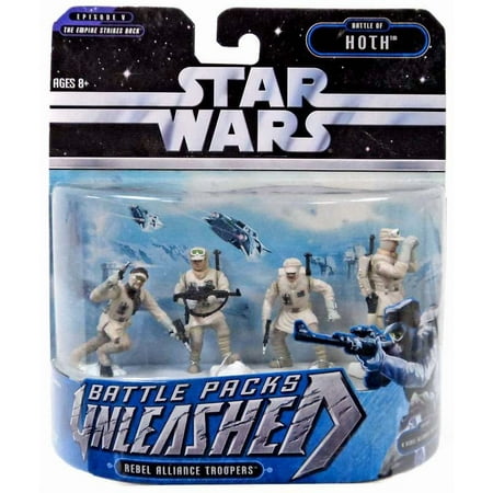 Star Wars Unleashed Battle Packs 2006 Rebel Alliance Troopers Action Figure 4-Pack (Battle of Hoth)
