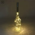 thumbnail image 4 of Luxtrada 6pcs 15 LEDs 3 Colors Wine Bottle Cork Light Starry Copper Wire String Lights for Bottle DIY Table Decoration Christmas Wedding Party (White,15LEDs), 4 of 11