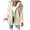 Beige, variant on Jane Wardrobe Lined Button Up Sweatshirt Jacket for Women, Loose Fit Long Sleeve, Casual Fall Winter Outerwear, 1 Piece, S-3XL, Plus Size Friendly