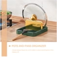 thumbnail image 3 of unbranded Organizador De Tapas De Olla Plegable Verde Para Cocina Con Soporte Para Cucharas Y Tapas, 3 of 8