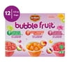 DEL MONTE BUBBLE FRUIT Variety Pack FRUIT CUP Snacks, 12 Pack, 3.5 oz