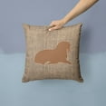 thumbnail image 2 of Carolines Treasures BB1017-BL-BN-PW1414 Walrus Burlap and Brown   Canvas Fabric Decorative Pillow BB1017 14Hx14W, 2 of 4