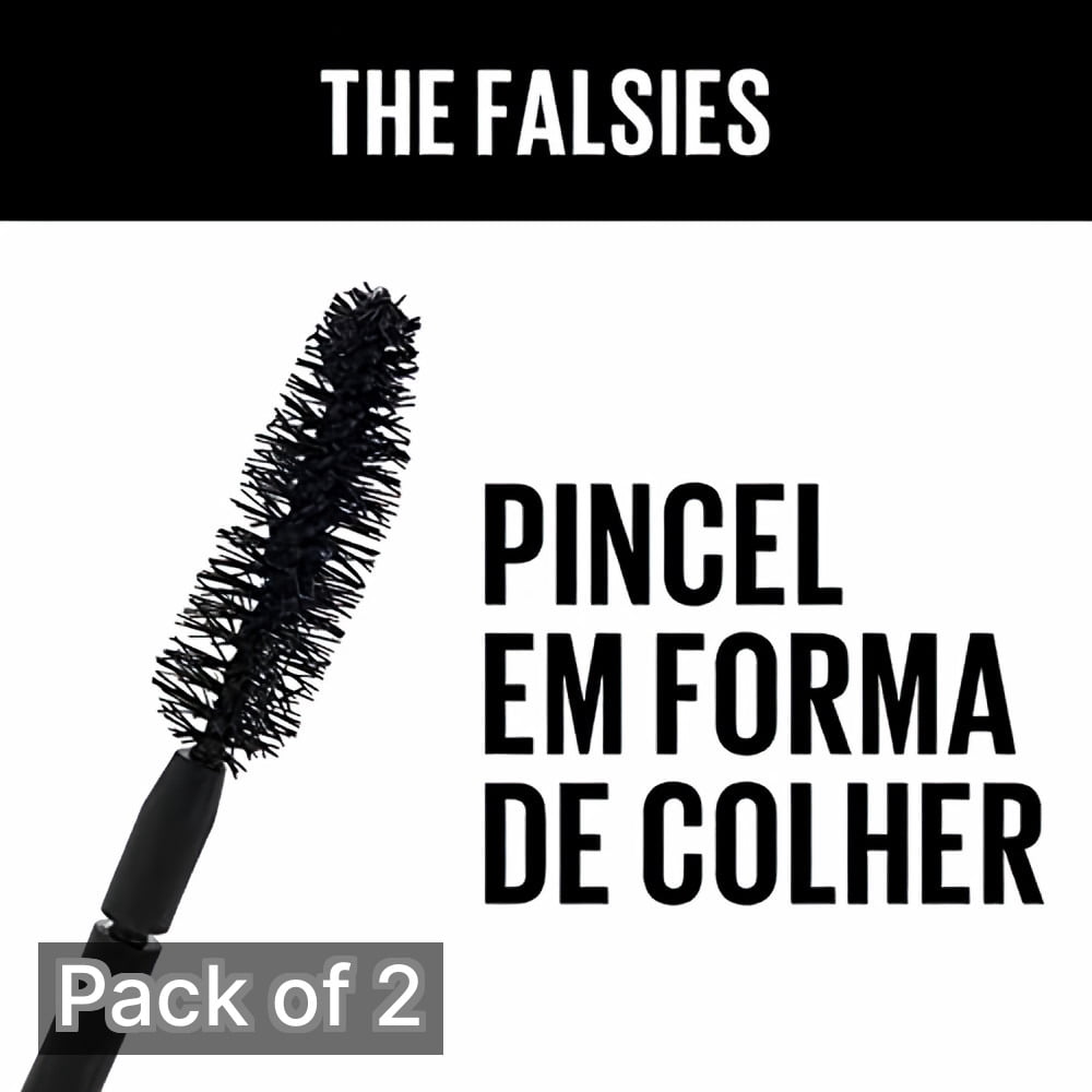 Maybelline Falsies Washable Mascara, 281-Very Black, 0.25 fl oz (Pack of 2)