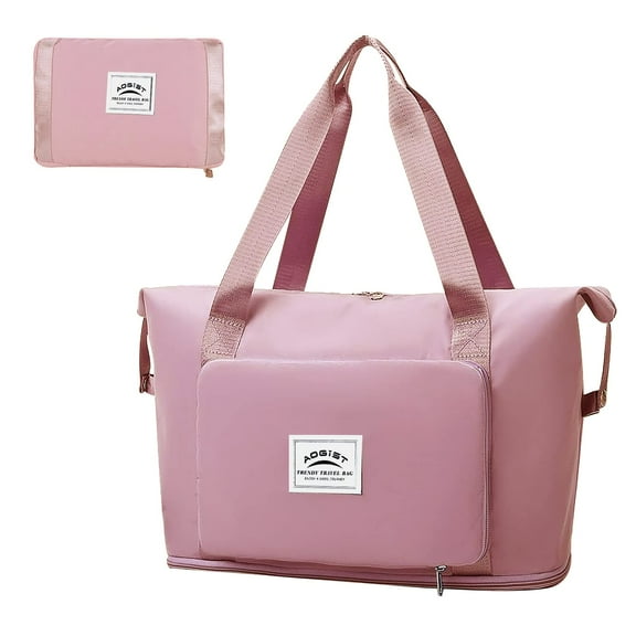 Aogist Unisex 16.53" Waterproof Travel Duffel Bag, Pink