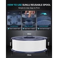 thumbnail image 3 of SUNLU High Speed PETG Filament 1.75mm Bundle, Less Stringing PETG 3D Printer Filament, 2kg in Total, 1kg per Spool, 2 Pack, Black+Black, 3 of 9