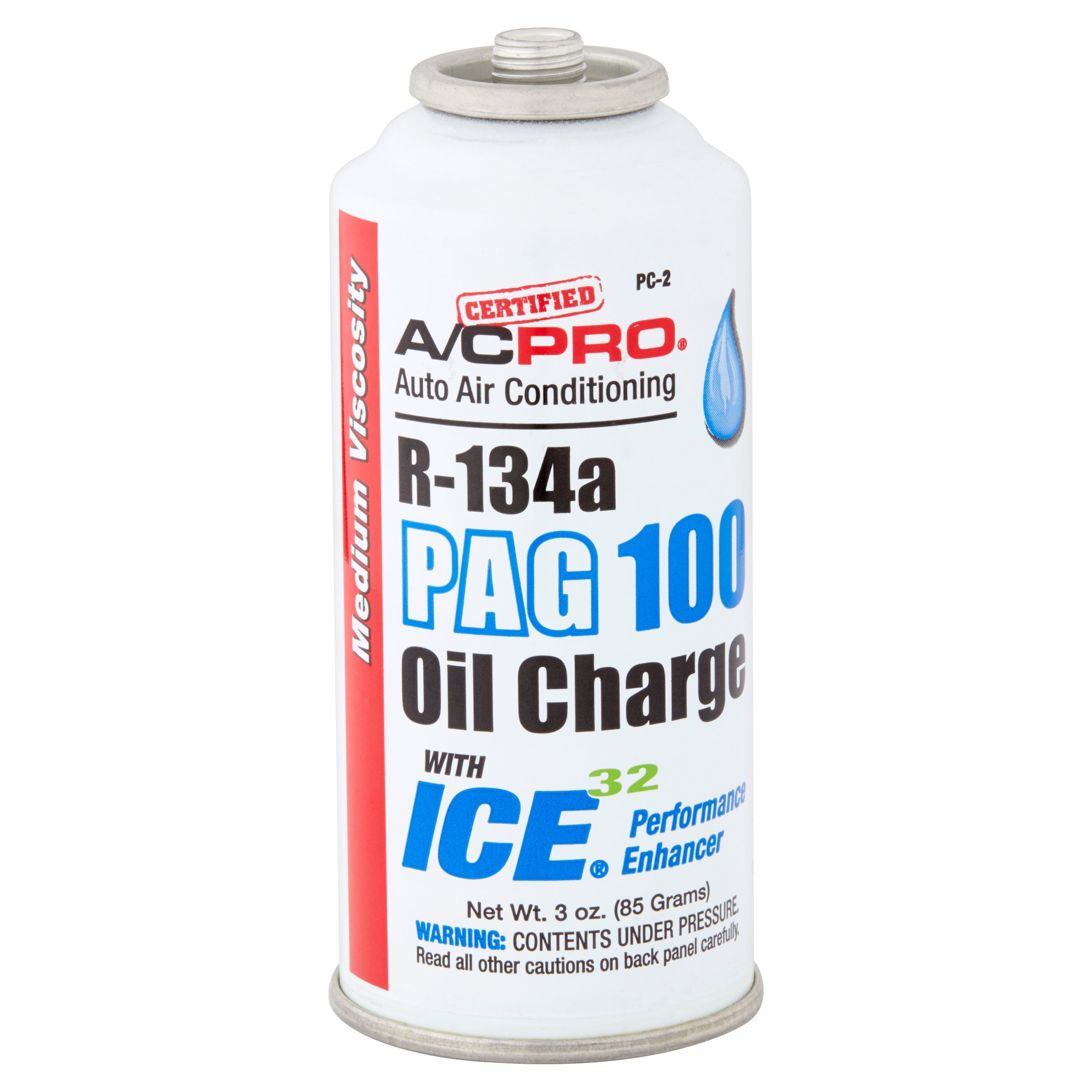 A C Pro Auto Air Conditioning R 134a PAG 100 With Ice 32 Oil Charge