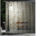 thumbnail image 4 of Ambesonne Street Shower Curtain, Dark Night Street View, 69"Wx75"L, Multicolor, 4 of 5