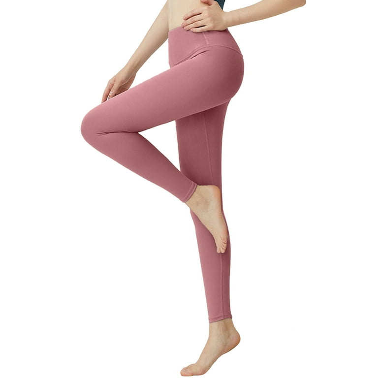 Yoga Pants for Women Cotton Blend Hip Lift Fitness Running Peach