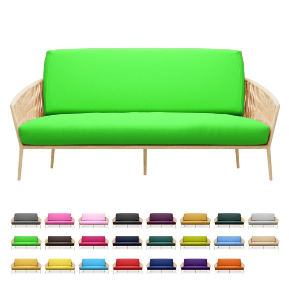 Magshion Armless Futon Slipcover Stretch Folding Sofa Cover Elastic Washable Couch Sofa Furniture Protector for Futon Sofa Twin Size 39"x75"x6" Seagreen