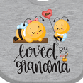 thumbnail image 4 of Inktastic Bees Loved by Grandma Boys or Girls Baby Bib, 4 of 4
