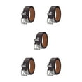 thumbnail image 1 of kurtrusly Premium Studded Belt All-match Unique Gift Various Size Metal Punk Rivet Belt For Men And Women Women Riveted Metal Belt coffee 110cm 5Set, 1 of 6