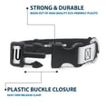 thumbnail image 4 of Buckle-Down Pet Collar, Dog Collar Plastic Buckle, The Mountains Are Calling And I Must Go Mountains White Black, 16 to 23 Inches 1.5 Inch Wide, 4 of 8