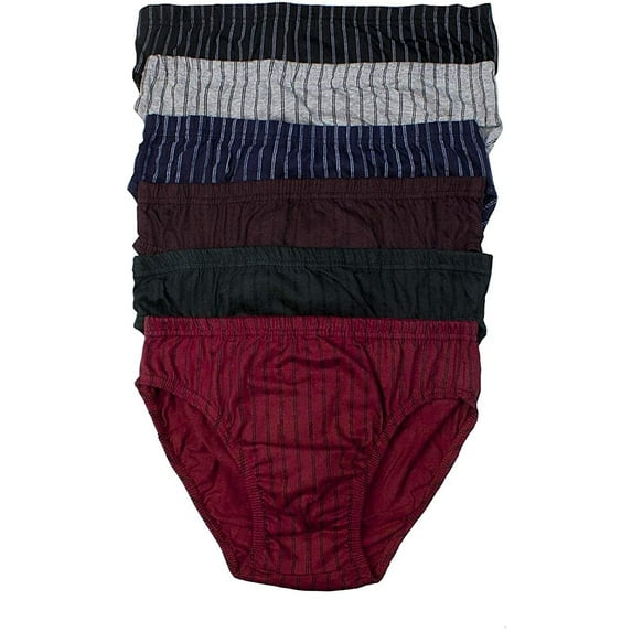 6 pieces 100% Cotton Men's Briefs Underwear S-3XL (XL X-LARGE)