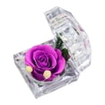 thumbnail image 1 of Caja de anillo acrílica flor eterna rosa regalo de cumpleaños del día de San Valentín para novia., 1 of 5