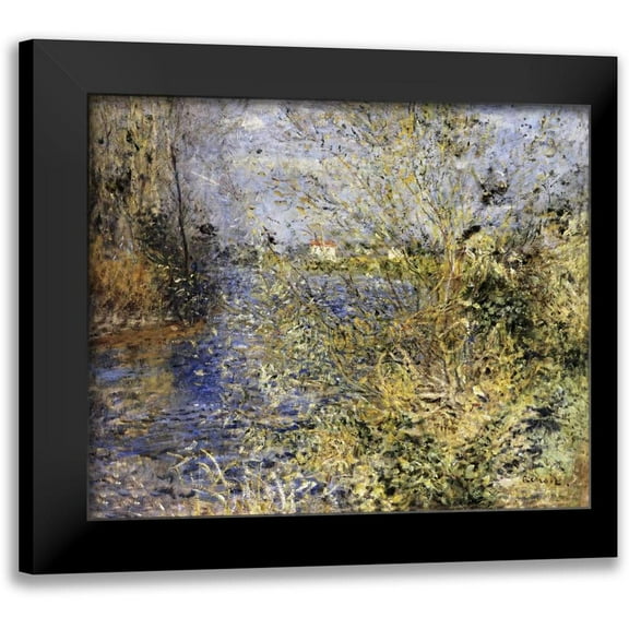 Renoir, Pierre-Auguste 14x12 Black Modern Framed Museum Art Print Titled - The Seine at Argenteuil