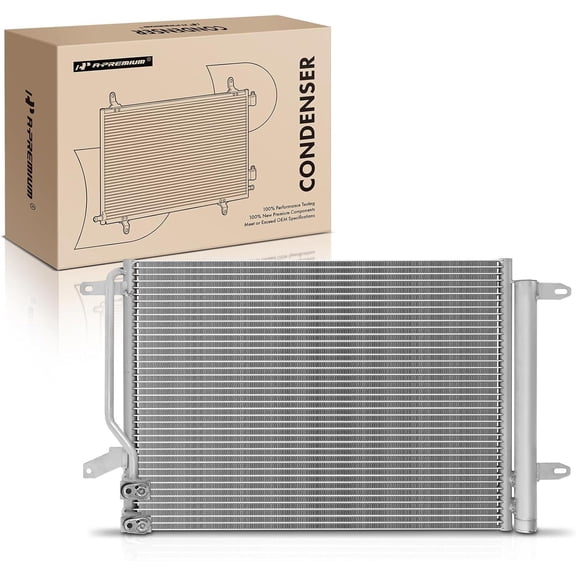 A-Premium Air Conditioning A/C Condenser Compatible with Volkswagen Beetle 2012-2015, Jetta 2011-2015, Replace# F5C0820411G