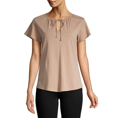 Petite Tie-Neck Pleated Shirt (Best Clothing Websites For Petites)