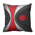 thumbnail image 2 of RYLABLUE Ensemble de 4 Taies d'Oreiller Modernes Abstraites Rayures Rouges Gris Noir Blanc Acrylique Gris Audacieux Housse de Taie d'Oreiller Housse de Coussin Déco Maison, 2 of 5