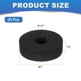 thumbnail image 2 of Uxcell 24pcs Rubber Spacers, 1'' OD x 1/4'' ID x 1/4'' Thickness, Round Anti Vibration Spacer Bushings, Black Flat Rubber Washers, Vibration Damping Pads for Home and Car Accessories, 2 of 6