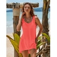thumbnail image 3 of Ekouaer Women's Swimsuit Beach Cover Up T-Shirt Casual Dress Beachwear Bathing Suit Beach Dress Tunic Dress, 3 of 7