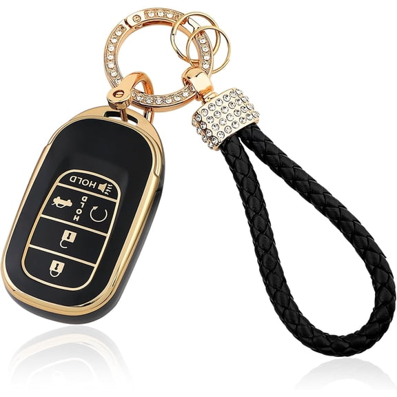 Key Fob Cover Compatible with Honda Accord Civic HR-V CR-V Pilot Sport SI EX EX-L Touring 2022-2026 Keychain Case Holder Protector
